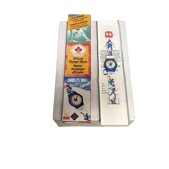 MCDONALD'S 1996 ATLANTA OLYMPIC WATCH LIMITED-EDITION Original Box Canada - Picture 1 of 8